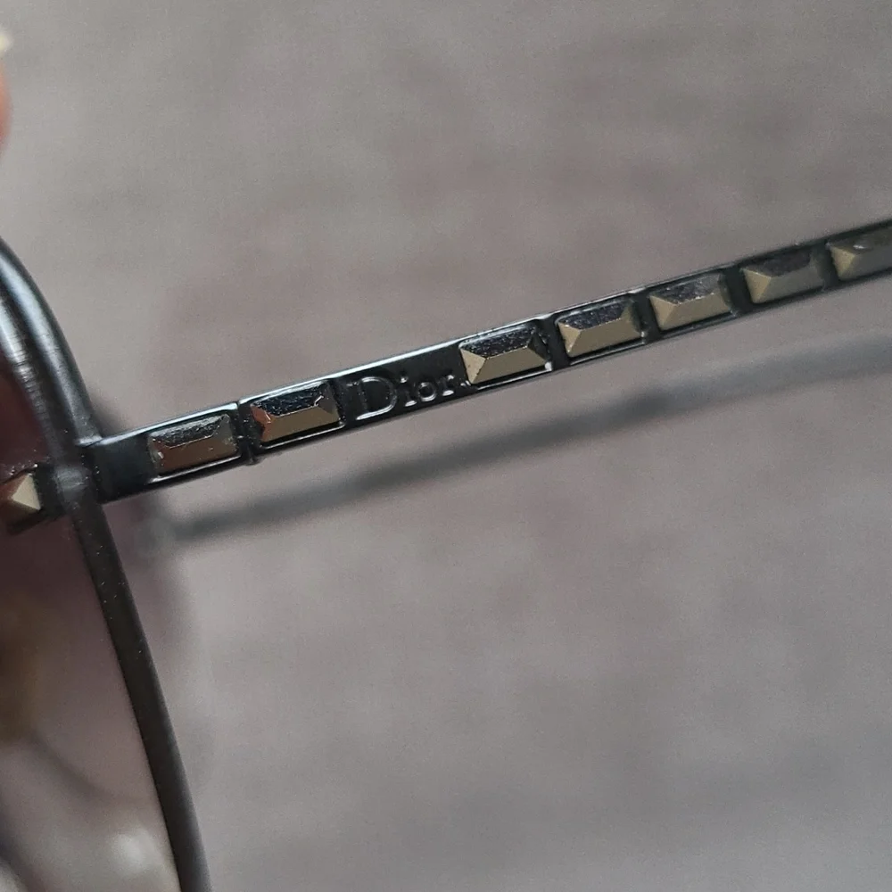 Dior ToreaDior Sunglasses Black Studs Gradient Lens